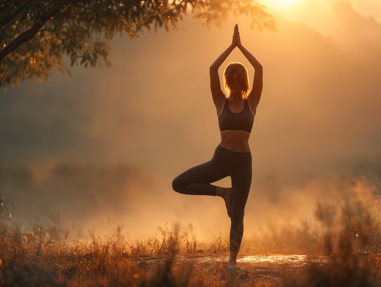 Йога на світанку - гармонія з природою